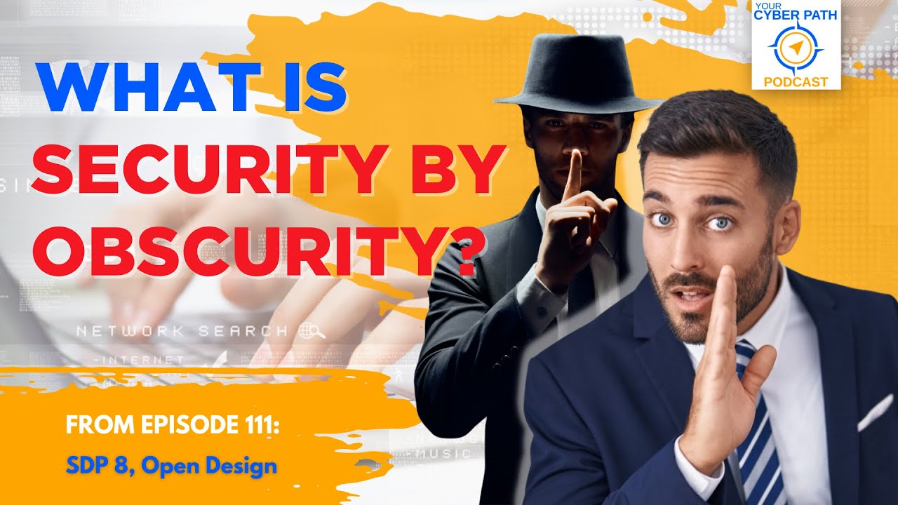 What does the concept of &ldquo;security by obscurity&rdquo; mean?