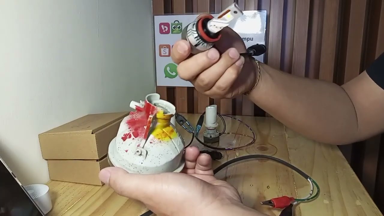 ganti lampu hid nissan juke rx ke led