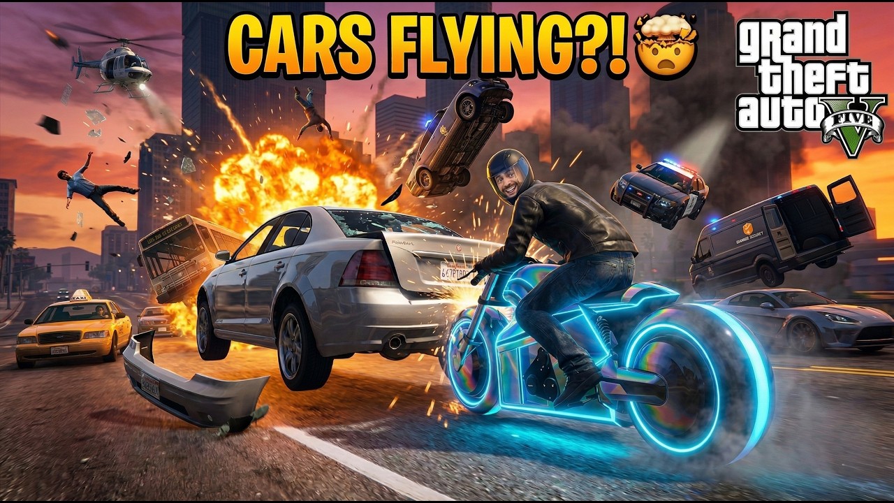 Every Car I Touch Goes Flying!🤯 || Total Chaos! GTA 5