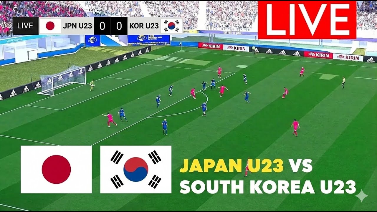 🔴TRỰC TIẾP: JAPAN U23 VS SOUTH KOREA U23 | AFC U23 ASIAN CUP SEMI-FINALS | SIMULATION GAMEPLAY