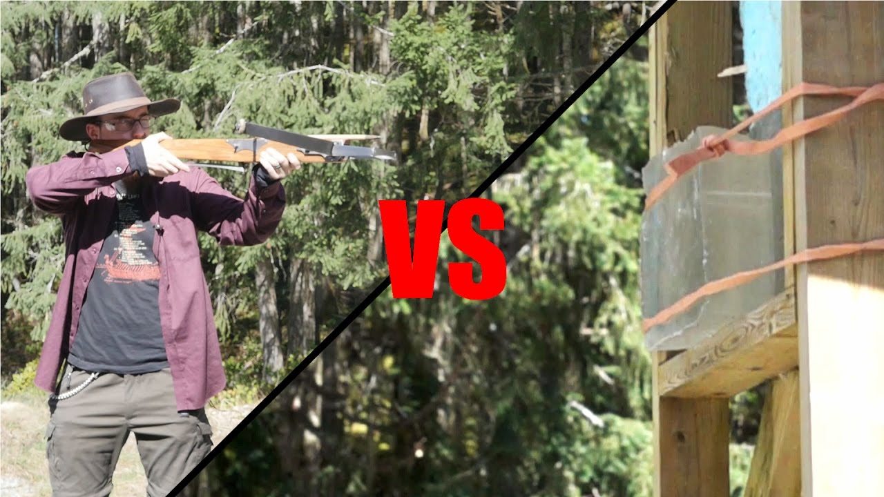 Light Bow / Medieval Crossbow Tested on Ballistic Gel and Padded Jacket