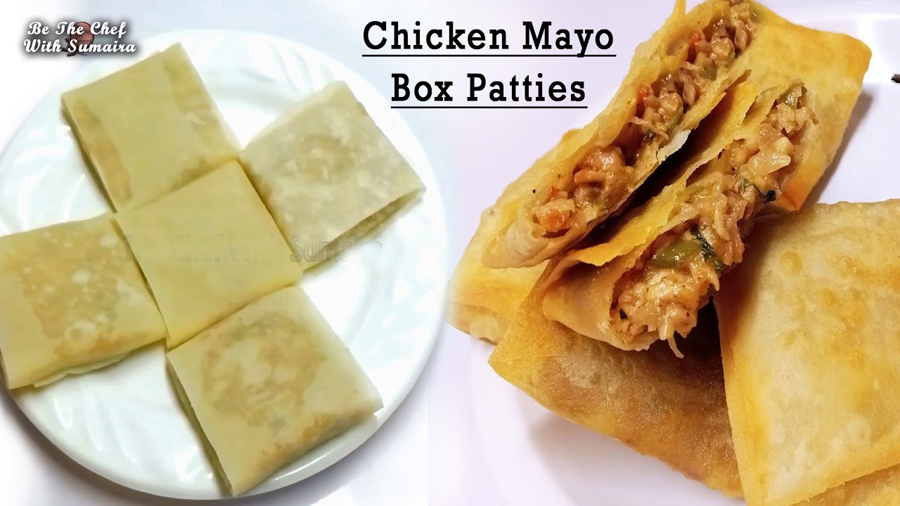 Easy Crispy Chicken Box Patties | Box Patties Folding Recipe |  Chicken Mayo Bos Pockets