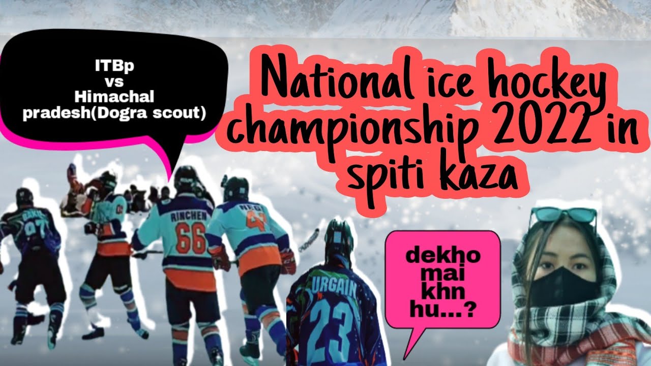 National ice hockey championship men 2022 in spiti valley kaza#youtube #vlog #spitivalley #daily