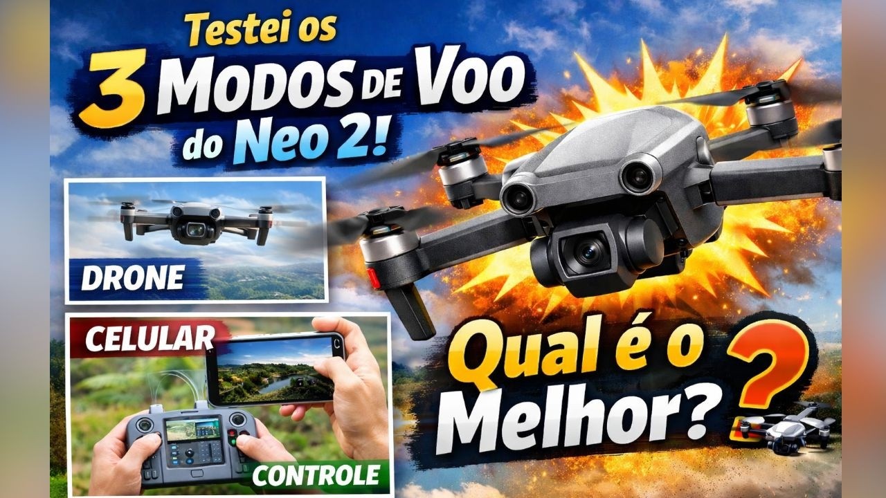 Testei os 3 Modos de Voo do Neo 2! Qual é o Melhor? 🚁