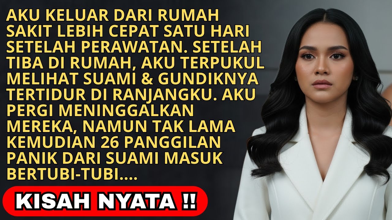 SAAT PULANG DARI RUMAH SAKIT LEBIH AWAL AKU MELIHAT SUAMI TIDUR DGN PELAKOR DI RANJANGKU - KUBALAS..