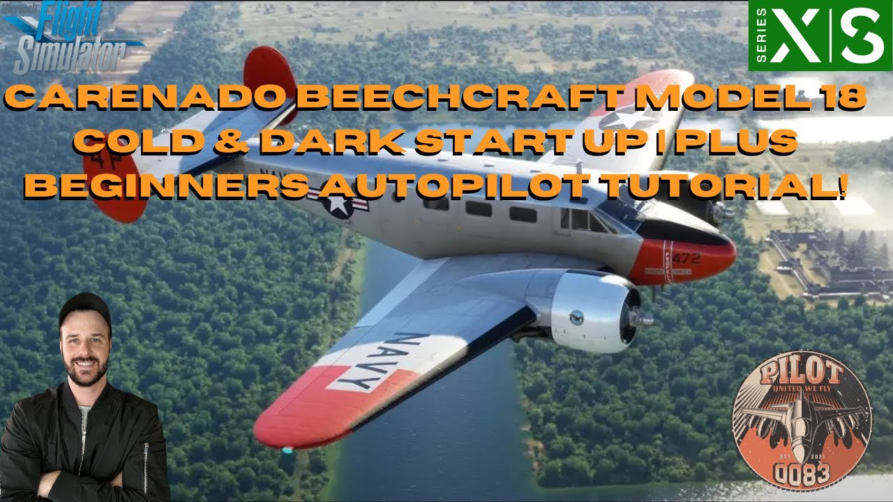 MSFS2020 | CARENADO BEECHCRAFT MODEL 18 COLD & DARK START UP | PLUS BEGINNERS AUTOPILOT TUTORIAL!