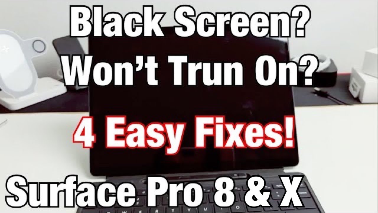 Microsoft Surface Pro 8 и X: чёрный экран, не включается? 4 простых способа решения!