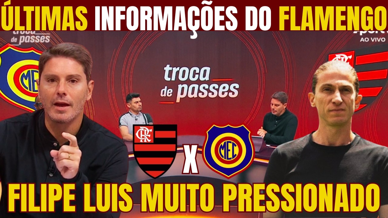 SÁBADO AGITADO! ÚLTIMAS NOTÍCIAS DO FLAMENGO! FILIPE LUIS MUITO PRESSIONADO! FOCO NO CARIOCA!