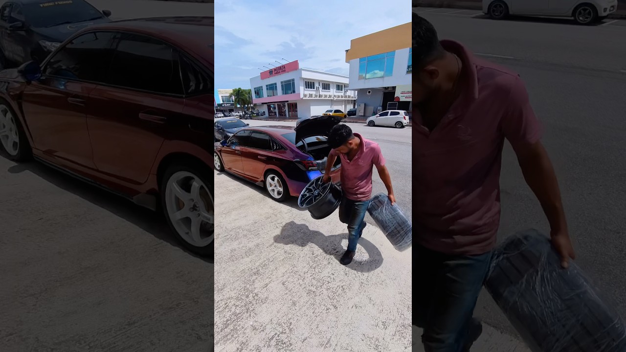 Punya lama peram rim ni sekali nak pakai tak muat haha.