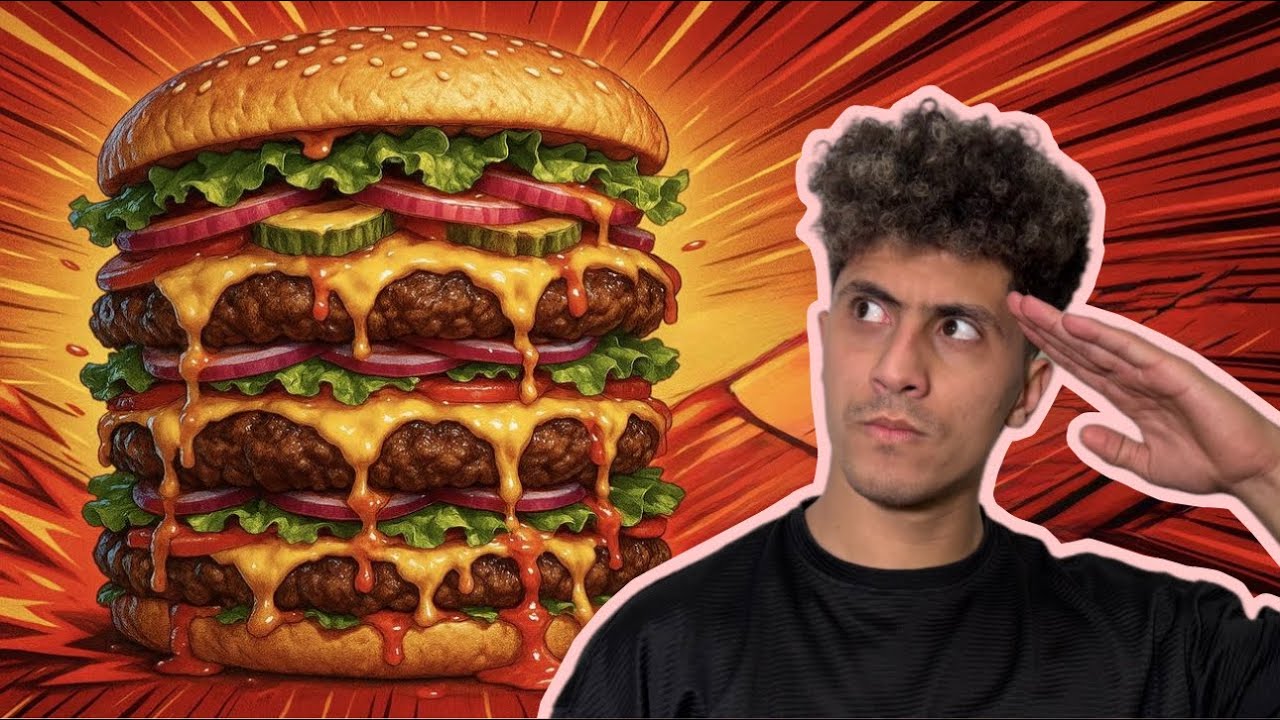 اكبر برجر في العالم 🍔