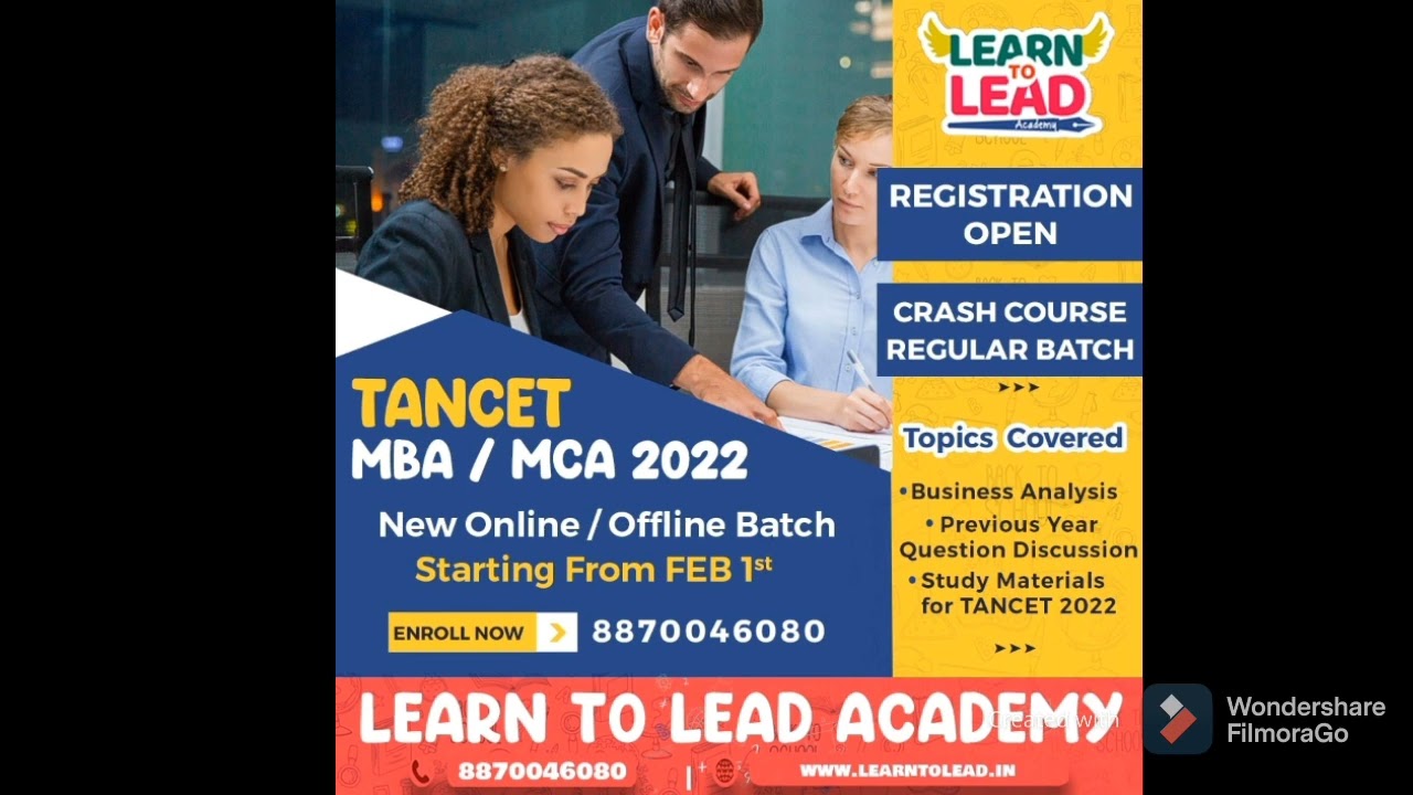 TANCET MBA/ MCA2022 | Notification |Preparation Strategy | Online Coaching @LTLAcademy