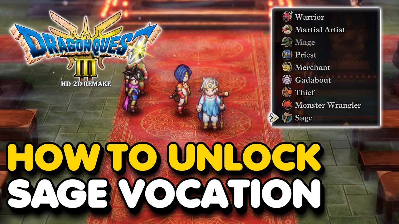 Dragon Quest 3 HD-2D Remake - How To Unlock The SAGE VOCATION (Sage Advice Trophy Guide)
