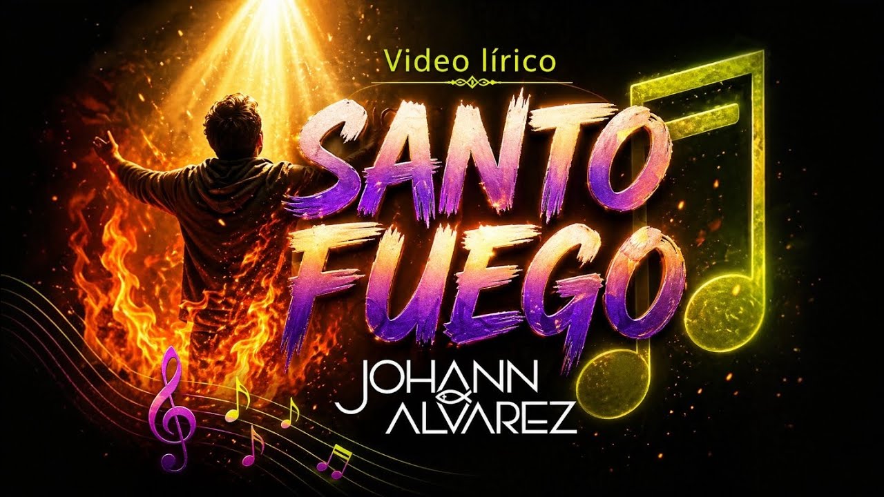 Santo Fuego - Oficial (Letra) Johann Alvarez y Alto Mando Es El Señor - Música Cristiana Católica