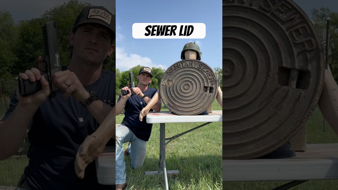 Can a Sewer Lid Stop a 50 Cal Sniper Rifle?