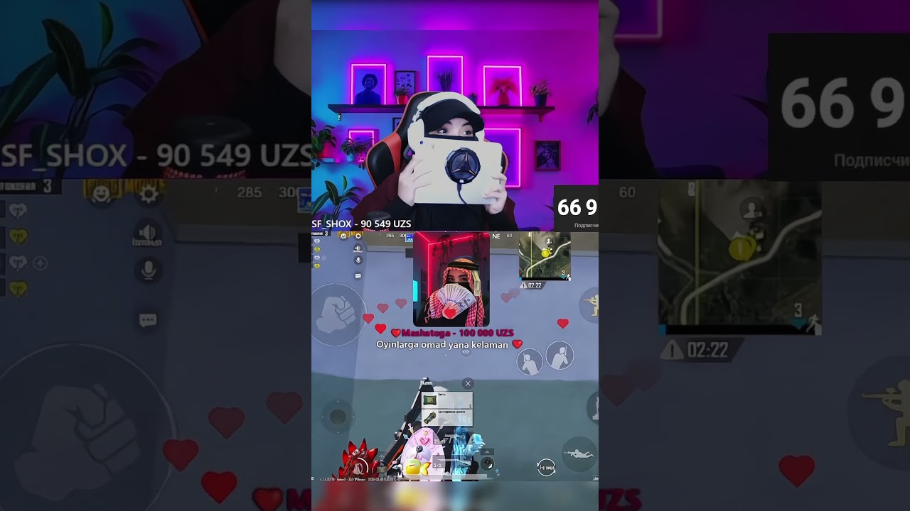 @MASHATOGA DONATTERKA🤭🥰❤️💋 #shortstream #pubgmobilegirllive #sabinapubg #pubgmobile