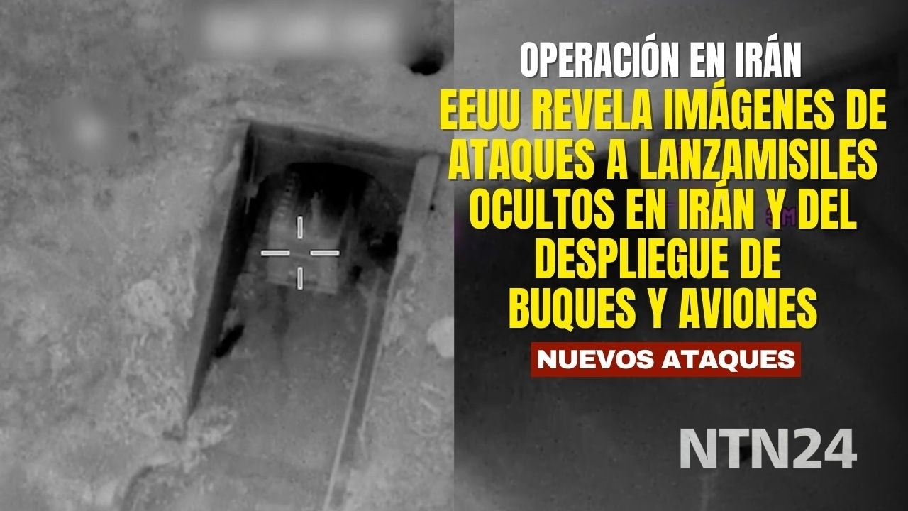 EEUU revela imágenes de ataques a lanzamisiles ocultos en Irán y del despliegue de buques y aviones