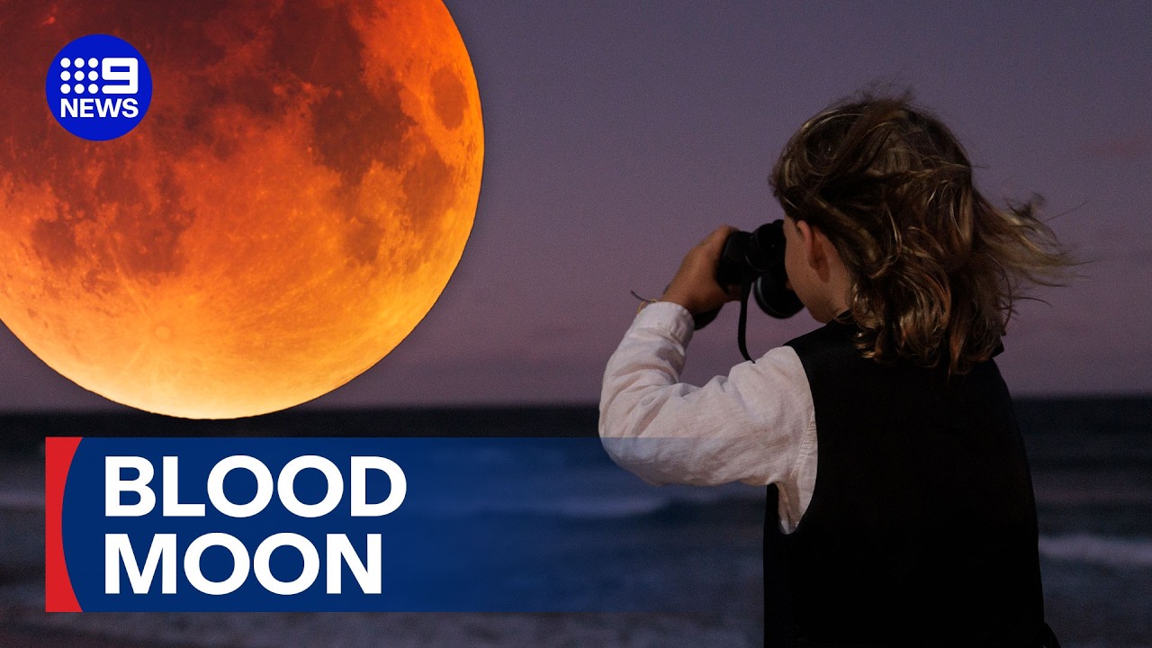 Blood Moon lights up Australian skies | 9 News Australia