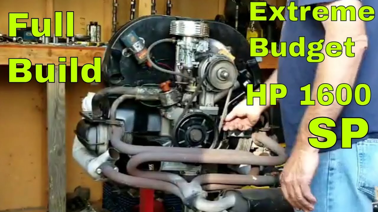 FULL BUILD Extreme Budget1600 VW Air cooled engine Single port Performance engine - First Start