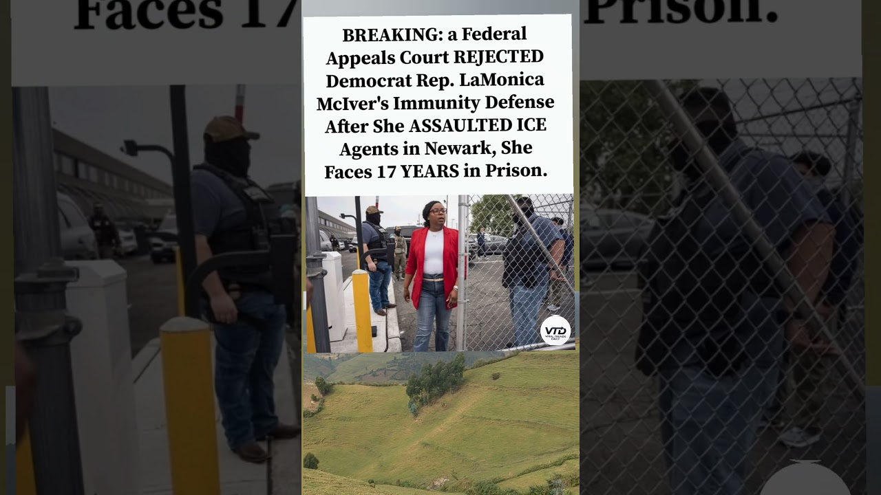 Appeals court rejects Rep. LaMonica McIver&rsquo;s immunity defense in her ICE facility assault case.