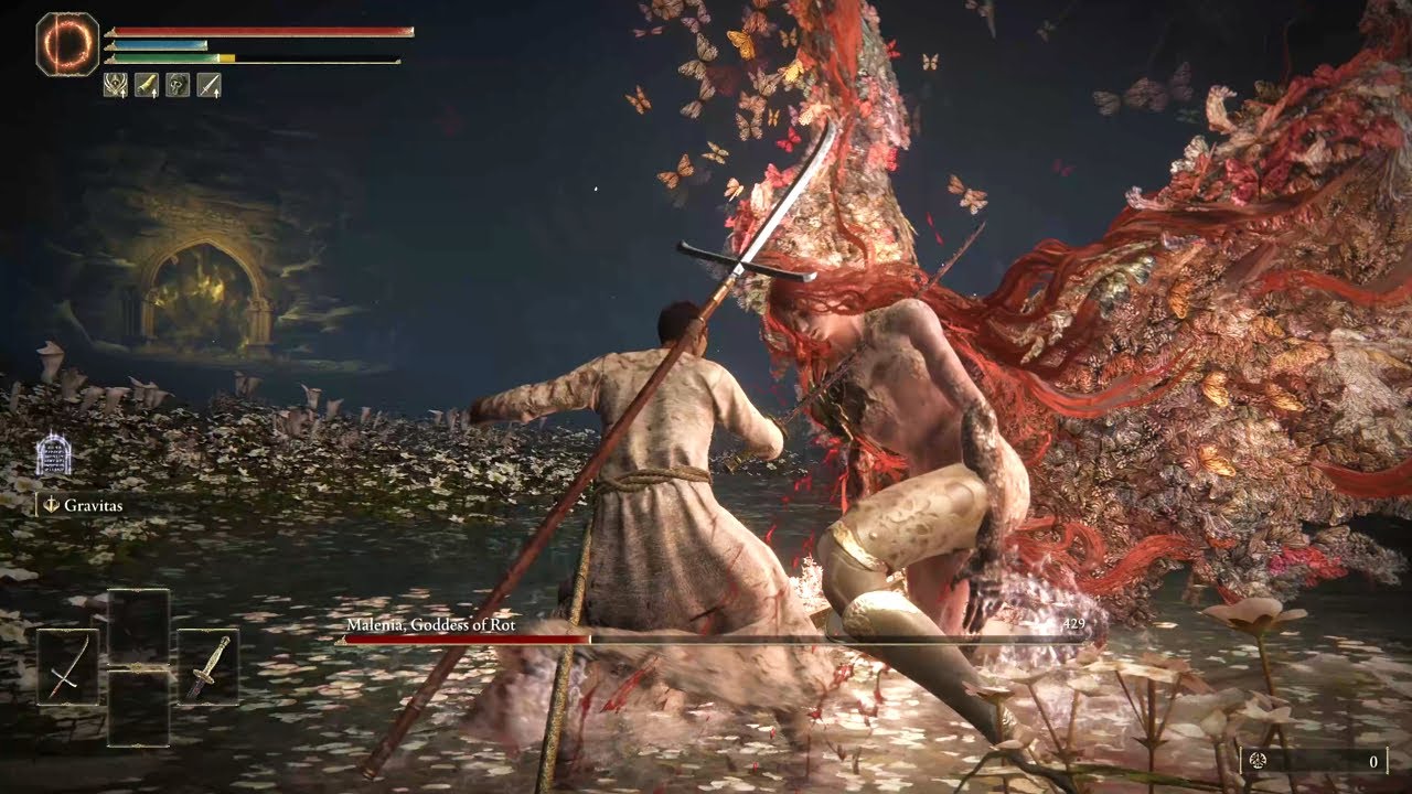 Elden Ring - Flawless Malenia, Blade of Miquella: No Damage - Meteoric Ore Blade Gameplay