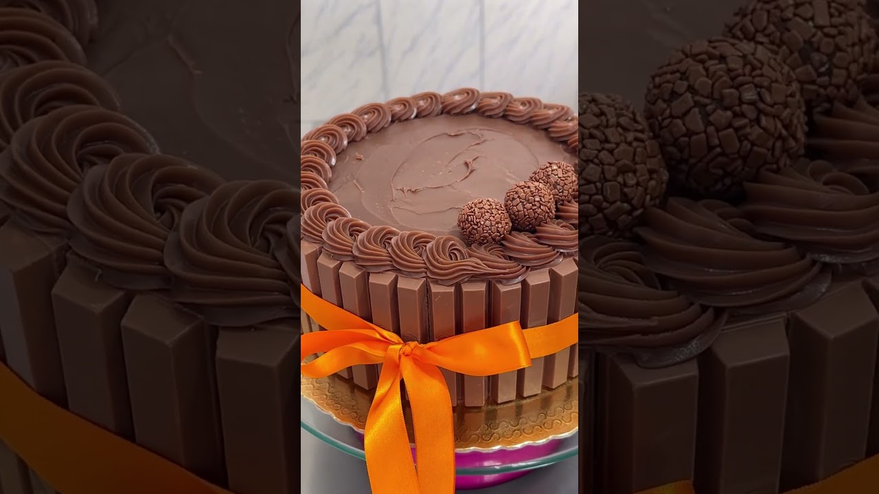 Bolo KitKat muito brigadeirudo 🍫🍰 #fyp #fypシ #shorts #youtubeshorts #youtube #bolo #kitkat #receitas