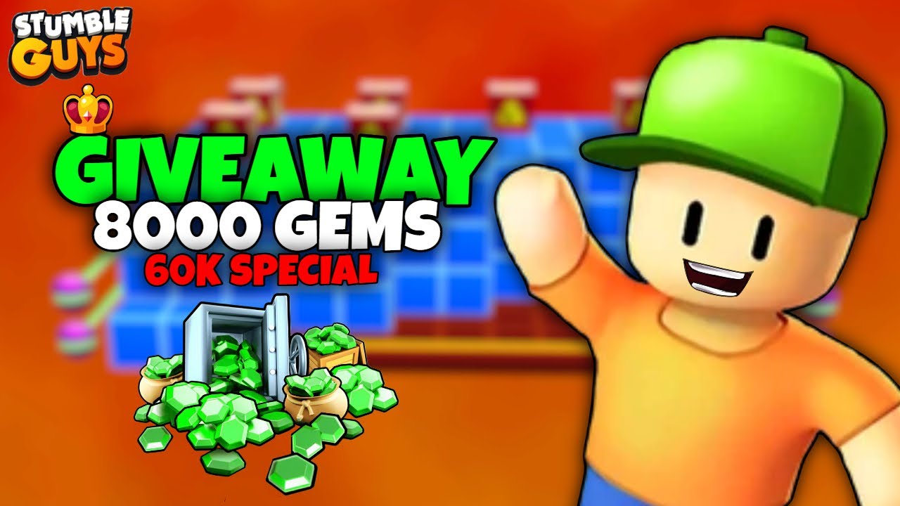 🔴60K Special Gems Giveaway in Stumble Guys | 0.93.5 | Stumble Guys Live Hindi