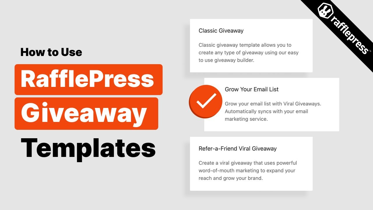 How to Use RafflePress Giveaway Templates