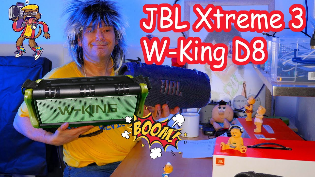 JBL Extreme 3 vs W-King D8 - budget vs premium boombox!