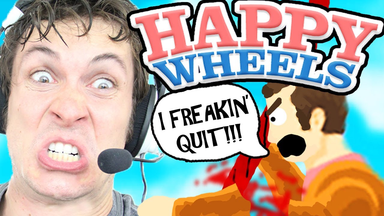 RAGE QUIT!! - Happy Wheels