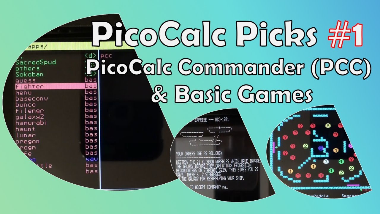 PicoCalc Picks #1 - PicoCalc Commander (PCC) & Basic Games