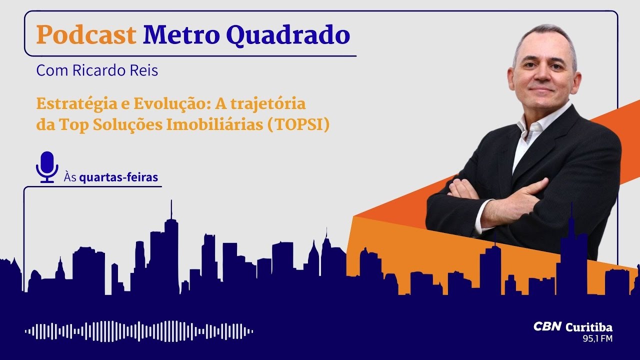 Podcast Metro Quadrado: estratégia e evolução, a trajetória da Top Soluções Imobiliárias (TOPSI) 🎙️🏢