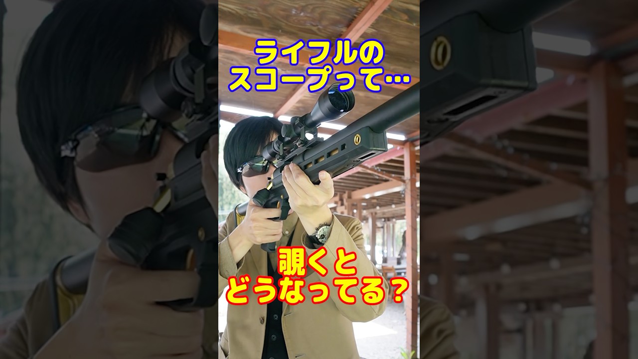 銃のスコープは覗くとどう見えるの！？
