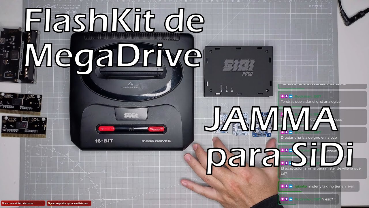 MegaDrive FlashKit - SiDi JAMMA FPGA adaptador