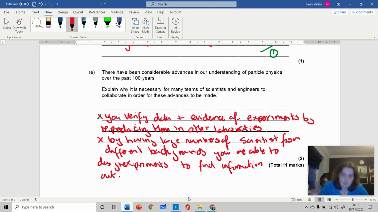 Question 1   Particle physics!