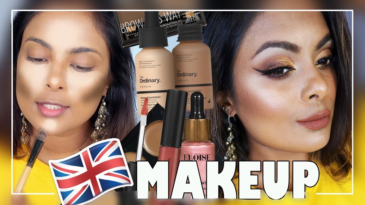 INDIAN GIRL TRIES FULL FACE BRITISH MAKEUP