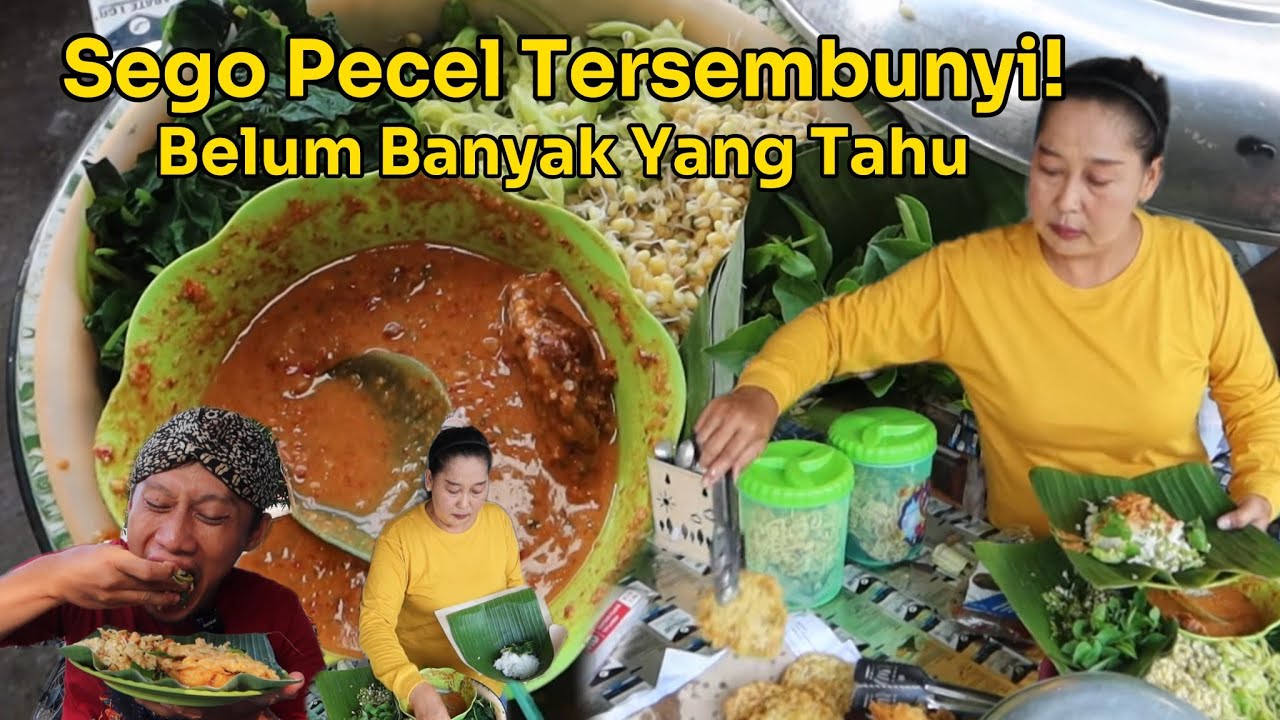Warung Pecel Ponorogo enak tersembunyi di pinggir sungai tapi masih kota! Rasanya pedas manis oke!