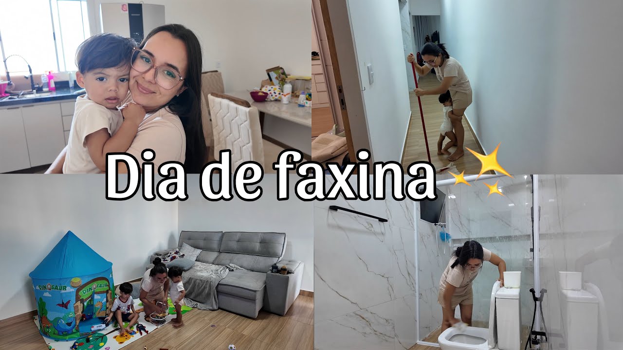FAXINA NA CASA - Como organizo a casa e rotina com as crianças