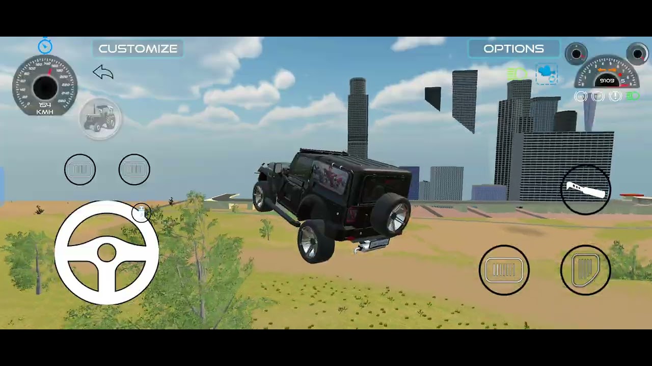 Modified❤️‍🔥 Mahindra😈Thar Games:Indian blue Thar (Gadi Wala Games) Car Game Android Game #2026😈
