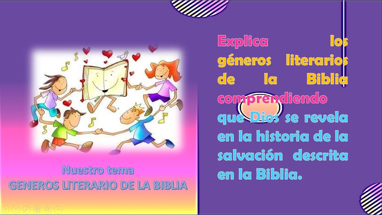 GÉNEROS LITERARIOS DE LA BIBLIA