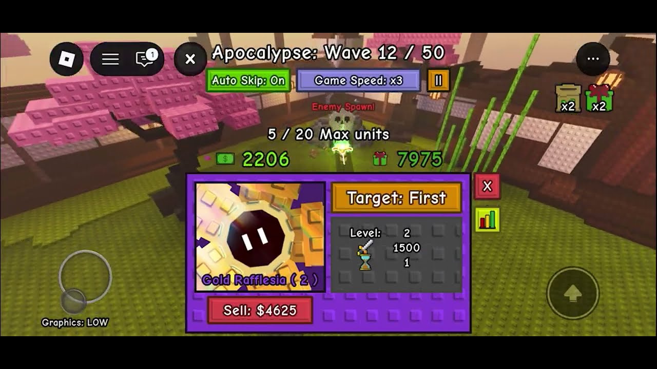 6:27 Solo Dojo Apocalypse with Rafflesia | Garden Tower Defense
