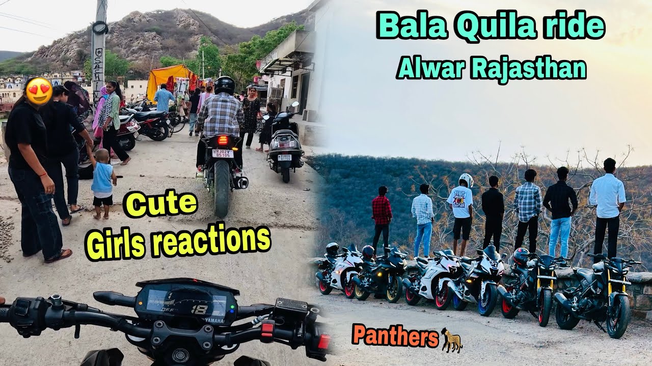 Bala Quila ride Alwar Rajasthan 💯 || crazy cute girls & public reactions😍 | MT15 & R15 modified 🥵