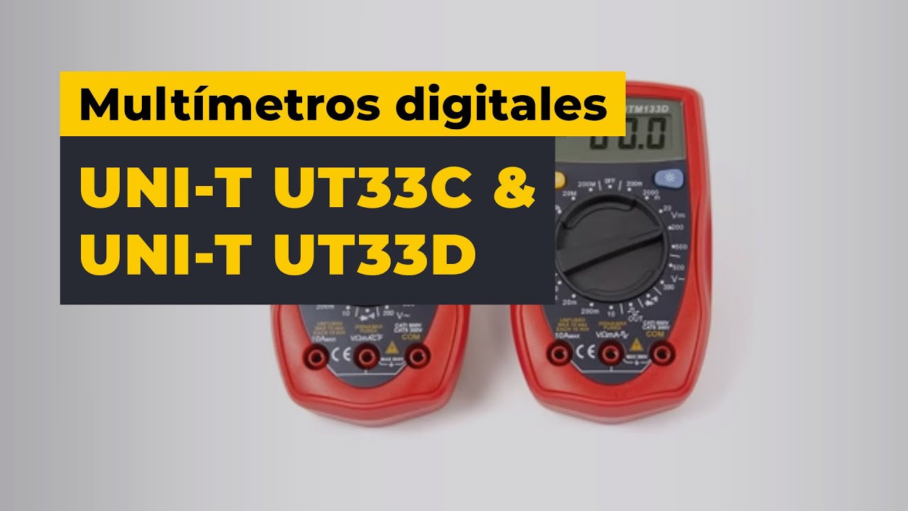 Multímetros digitales UNI-T UT33C y UNI-T UT33D