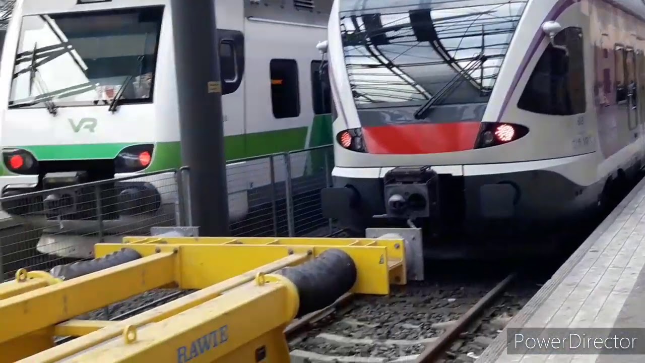 Поездом по Хельсинки! Обзор главного вокзала. Train and station in Helsinki