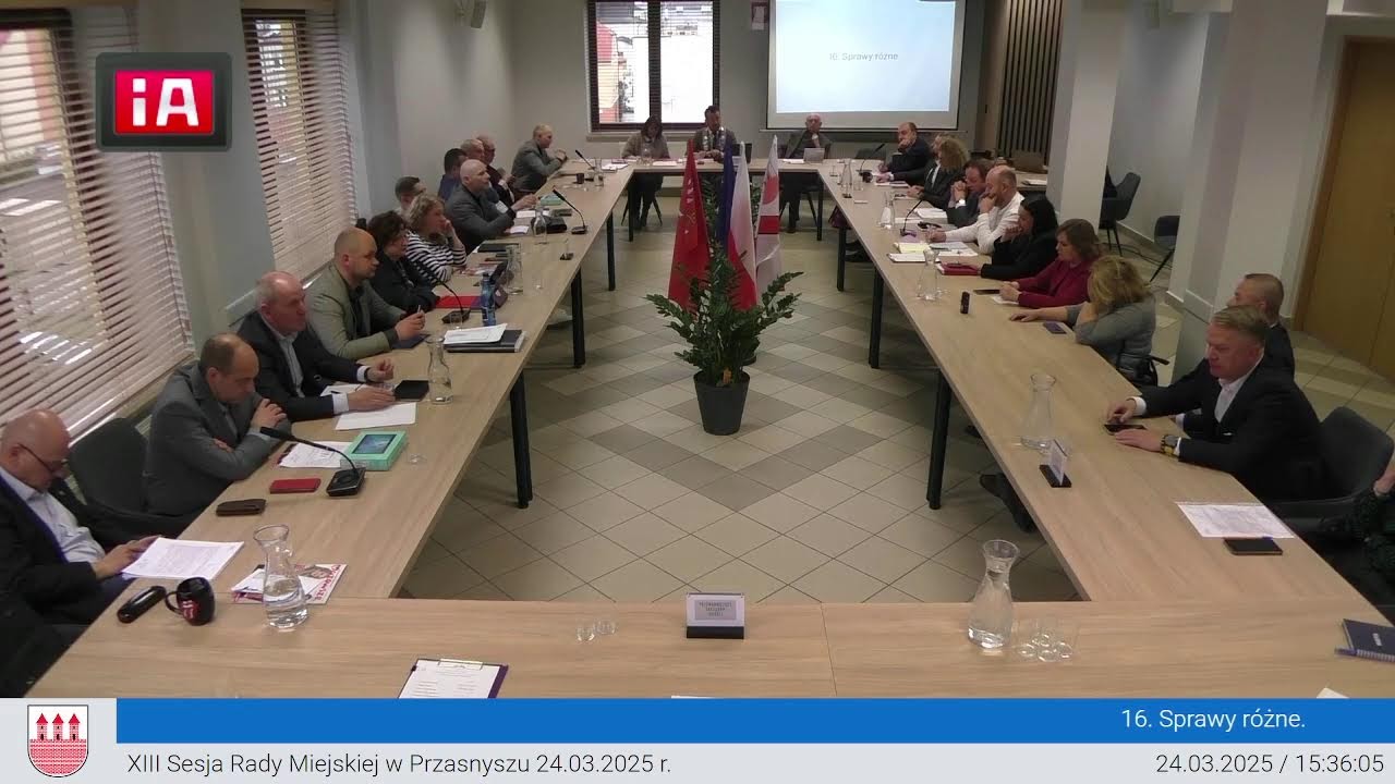 XIII Sesja Rady Miejskiej w Przasnysz 24.03.2025 r.