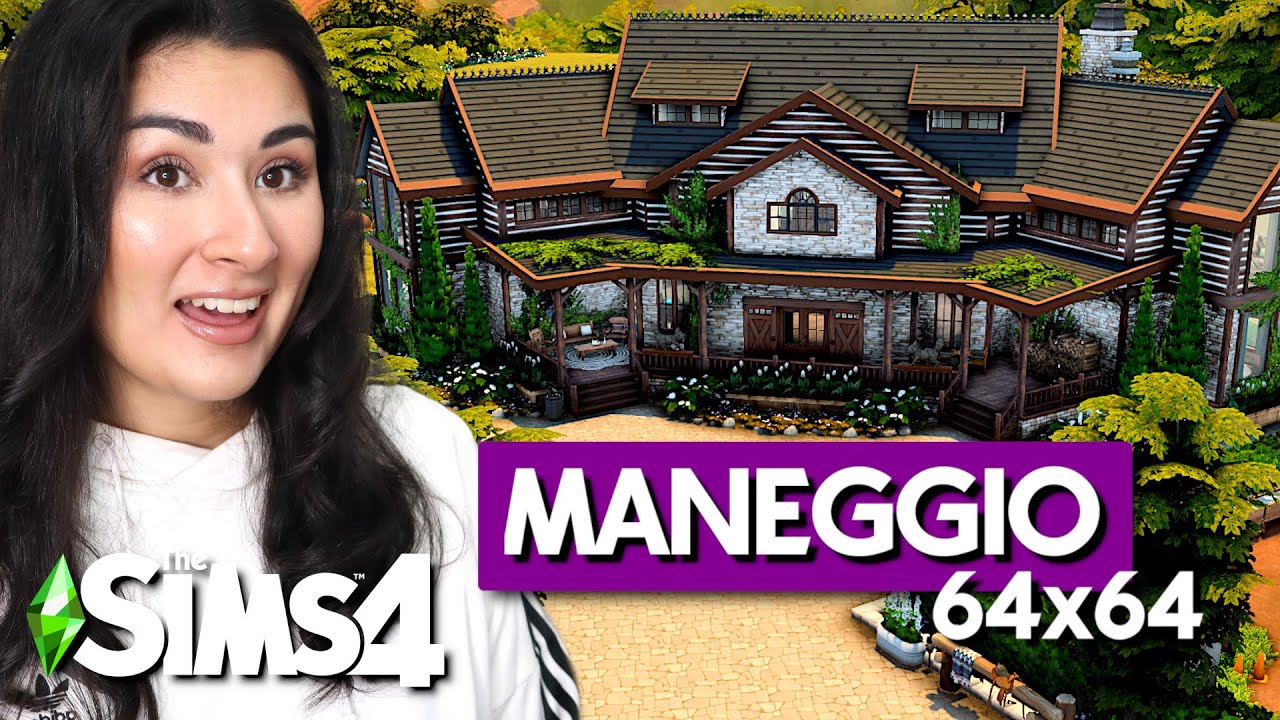 COSTRUISCO un MANEGGIO 64x64 con Sala Scommesse e Ristorante! The Sims 4 Building