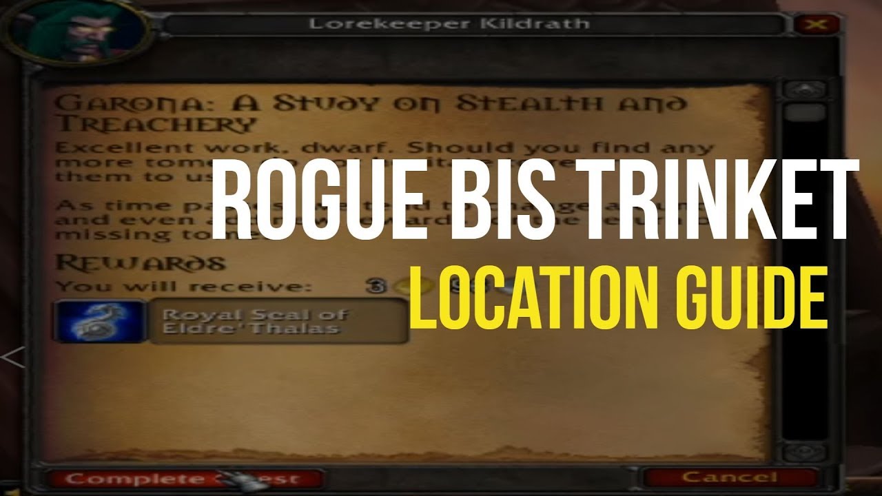 Garona: A Study On Stealth And Treachery (Lorekeeper Kildrath Location) WoW Classic