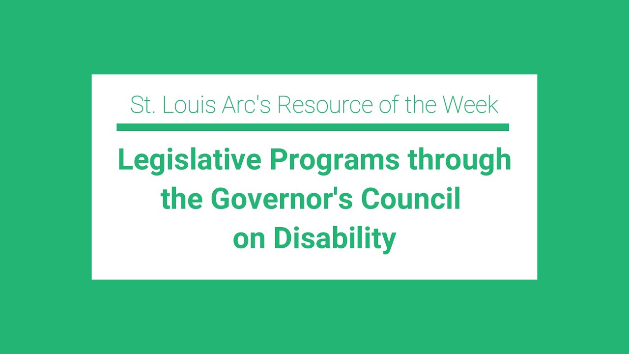 Legislative programs at the Governor&acute;s Council on Disability