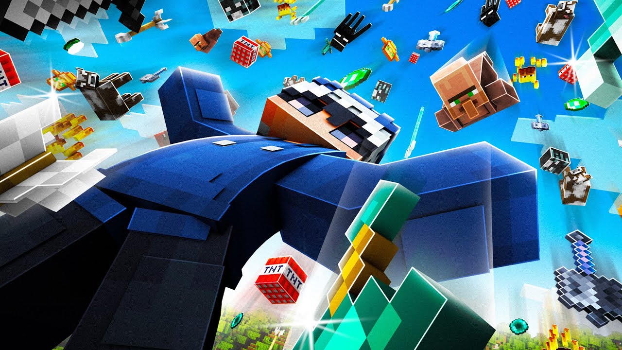 Minecraft, aber es REGNET ITEMS & MOBS...