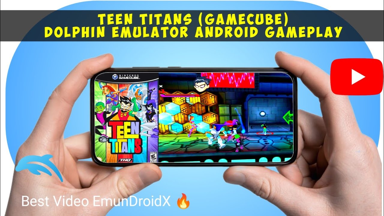 [Original/UnCut] PLAYING TEEN TITANS in DOLPHIN EMULATOR ANDROID - 🎬 HD VIDEO 1080P