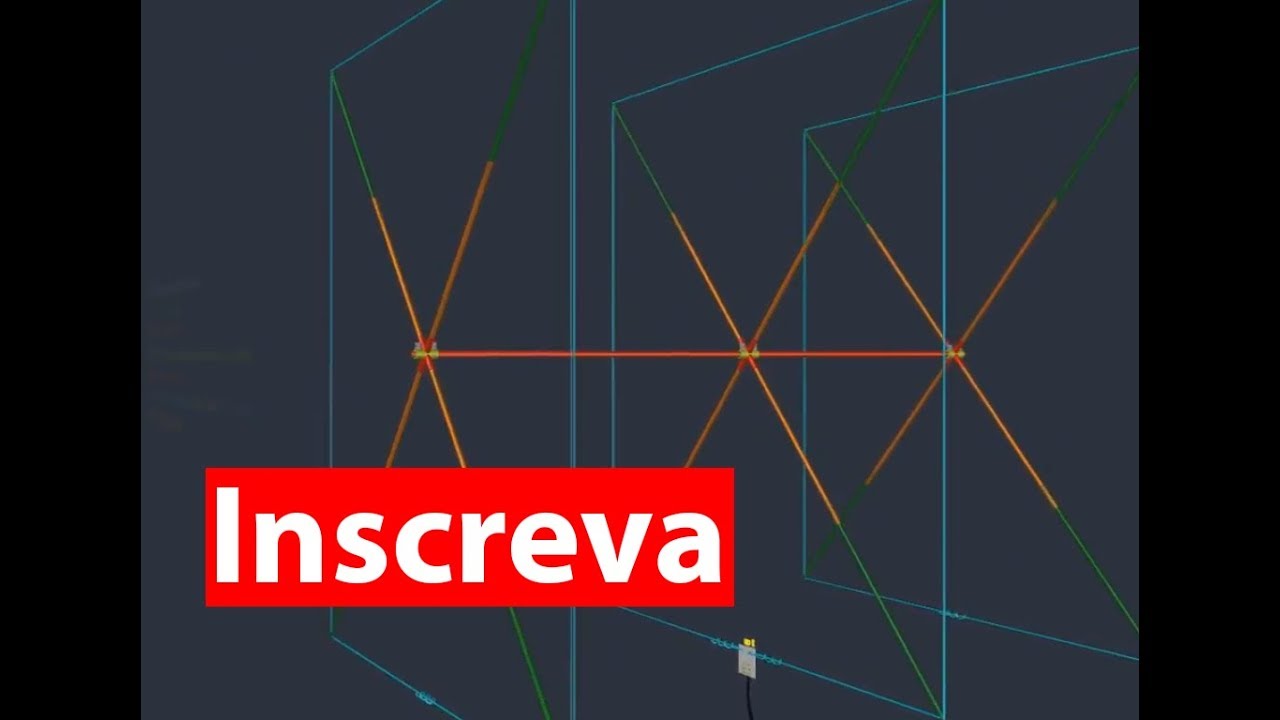 Antena Quadra Cubica 3 elementos 11 metros, ótima p/ Dx inter Continental (Leia a descrição do Vídeo